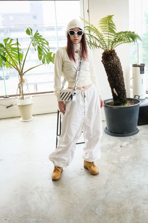 【REST&RECREATION】Knit Hoodie ivory