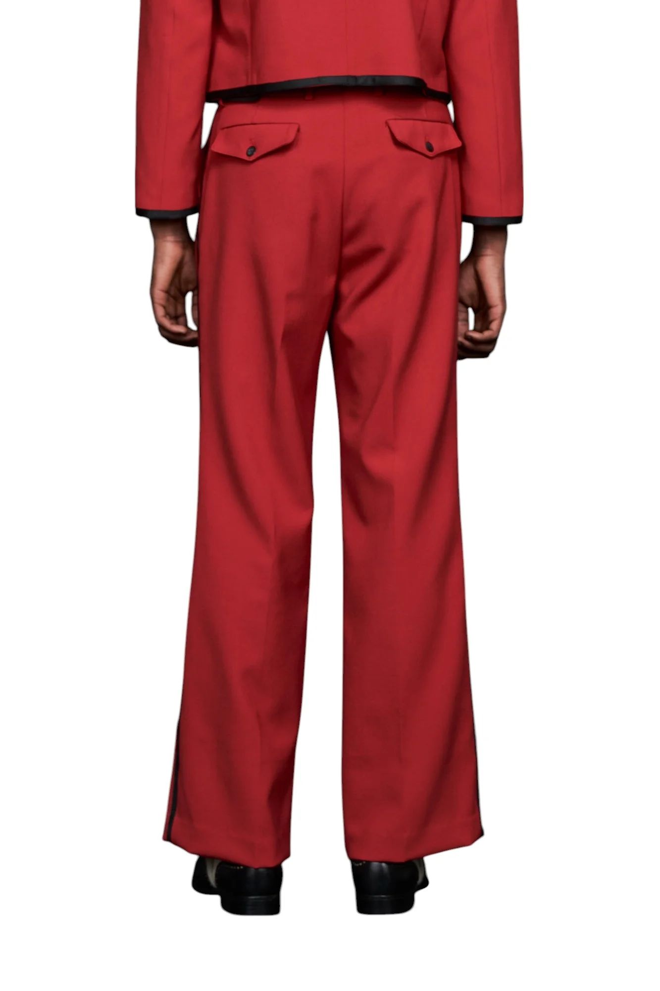 galaabend セットアップ　sizeM GALAABEND - 80' semi wide leg Sideline Slacks RED | 3RD[i