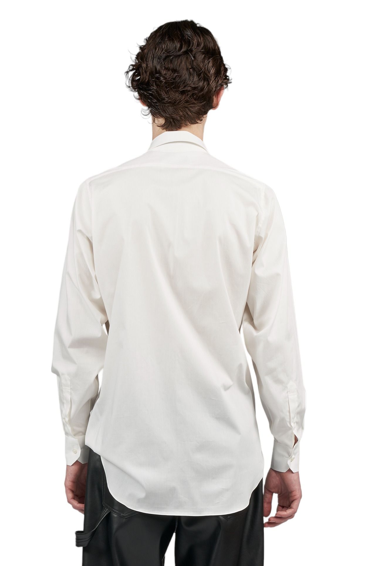 50's ブロードストレッチ レギュラー比翼シャツ WHITE
