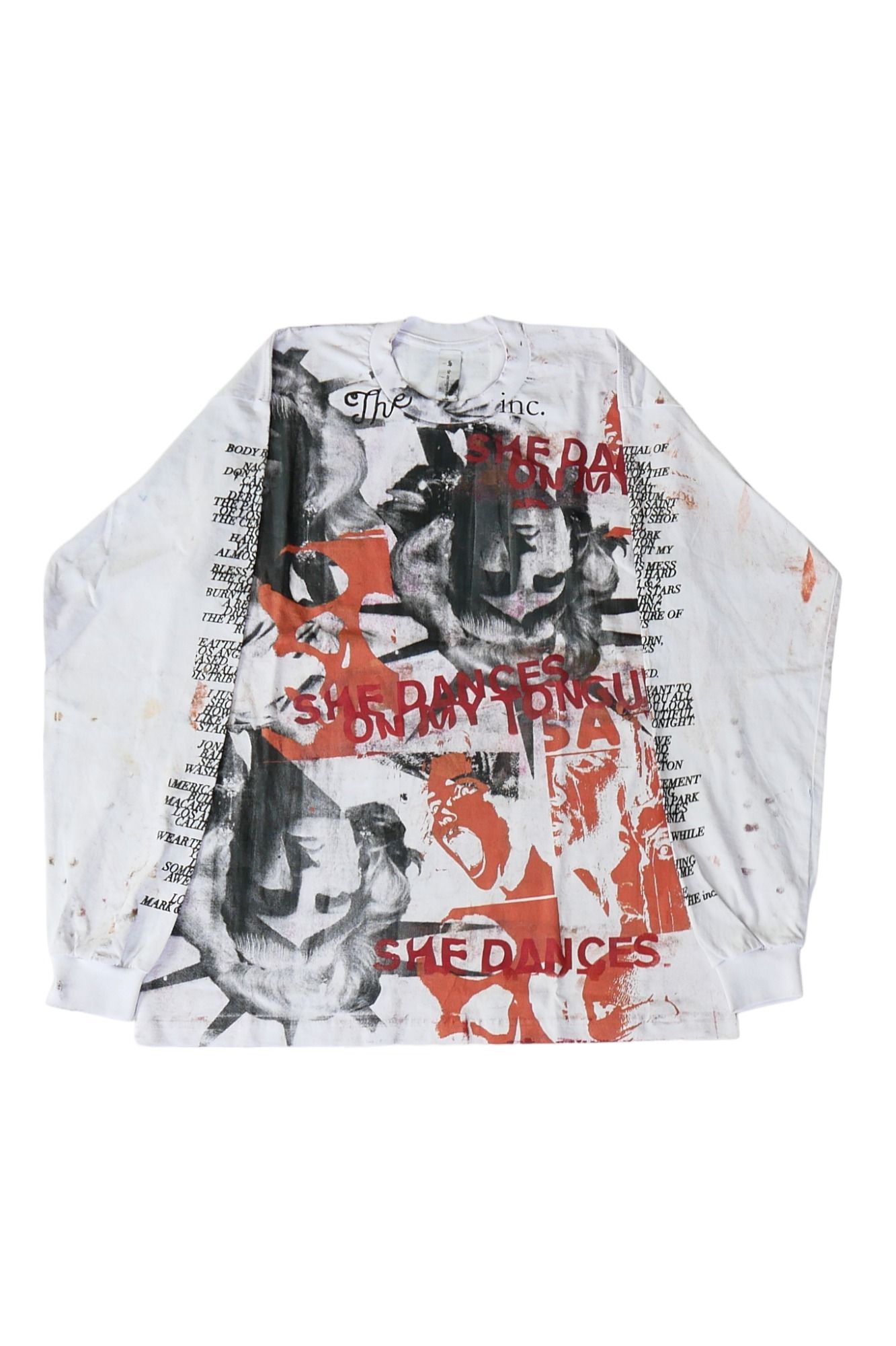 USED TEST Series 長袖 Tシャツ ホワイト