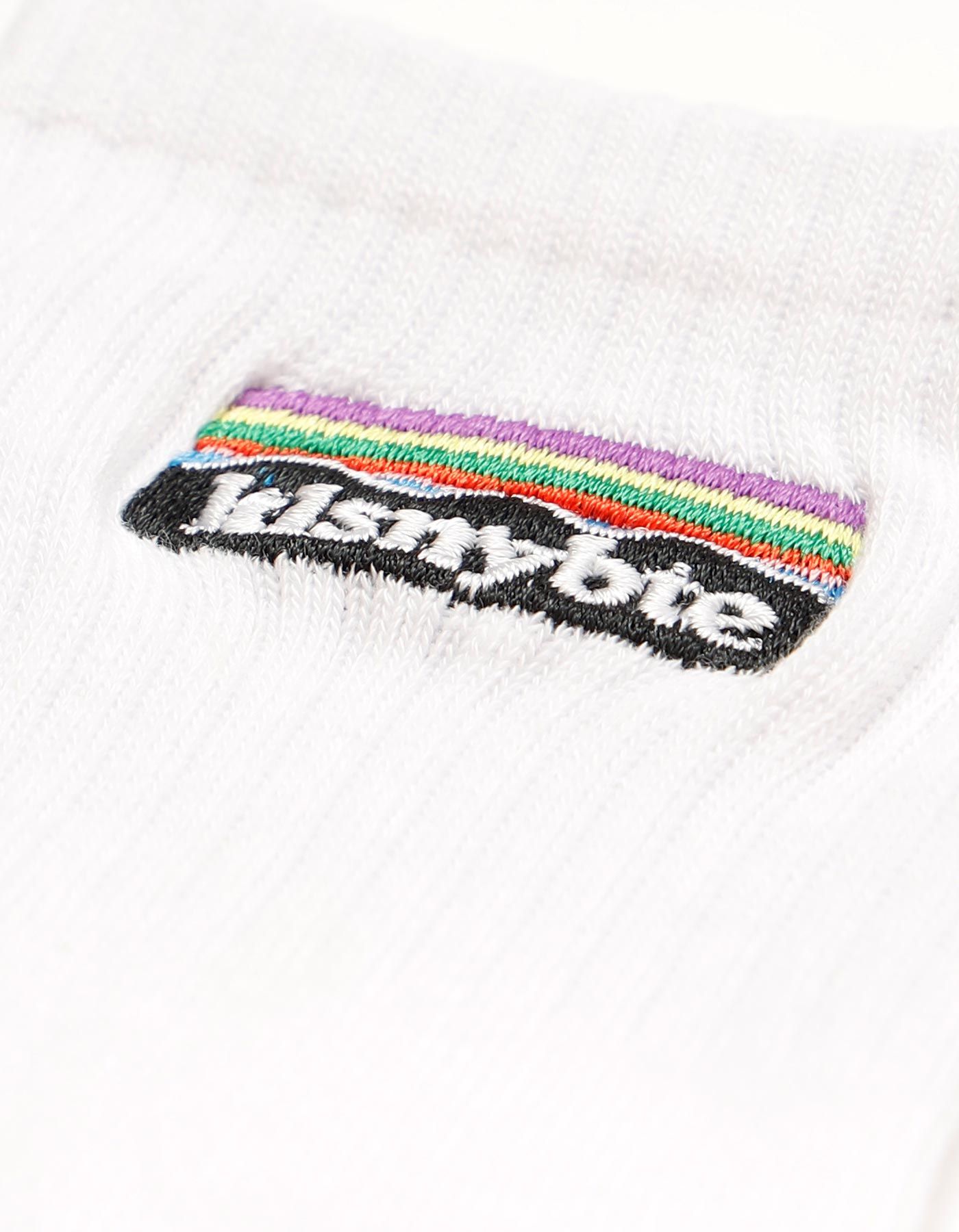 刺繍ロゴ ソックス ホワイト