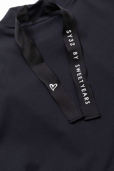 CARVICO モックネック 長袖Tシャツ ブラック