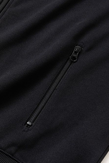 ワイドシルエットリラクシングトラックジャケット ブラック