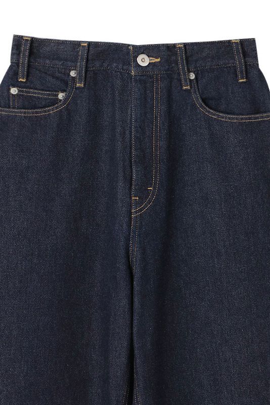 カービング デニム パンツ インディゴ