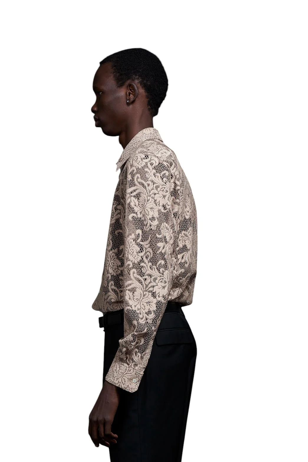 Raschel Lace Regular Shirt ラッセルレースレギュラーシャツ