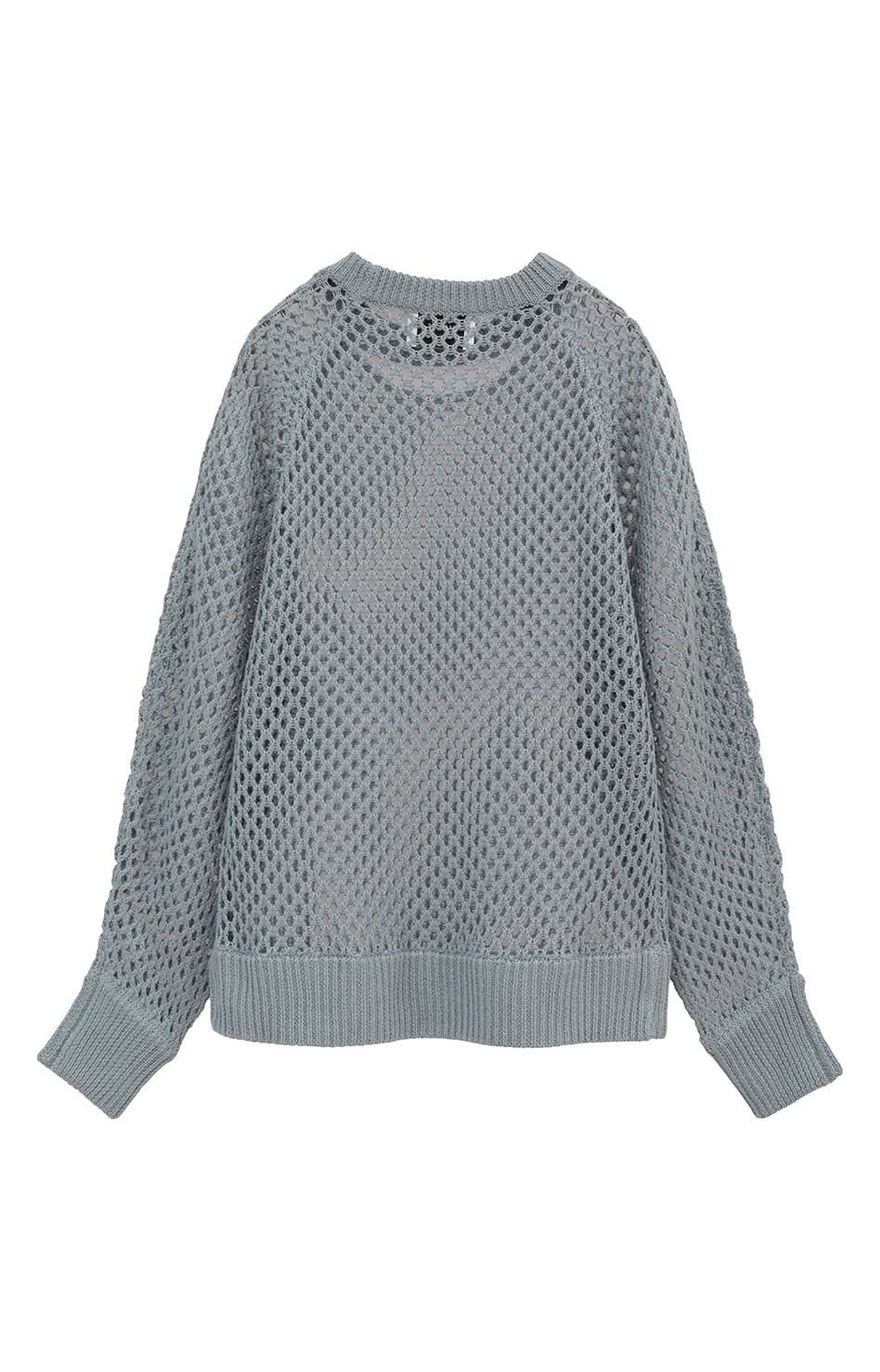 MANOF - Mesh Knit Tops メッシュニット ライトブルー | 3RD[i]VISION