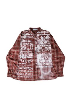 Used Button Down Shirt BROWN sizeL