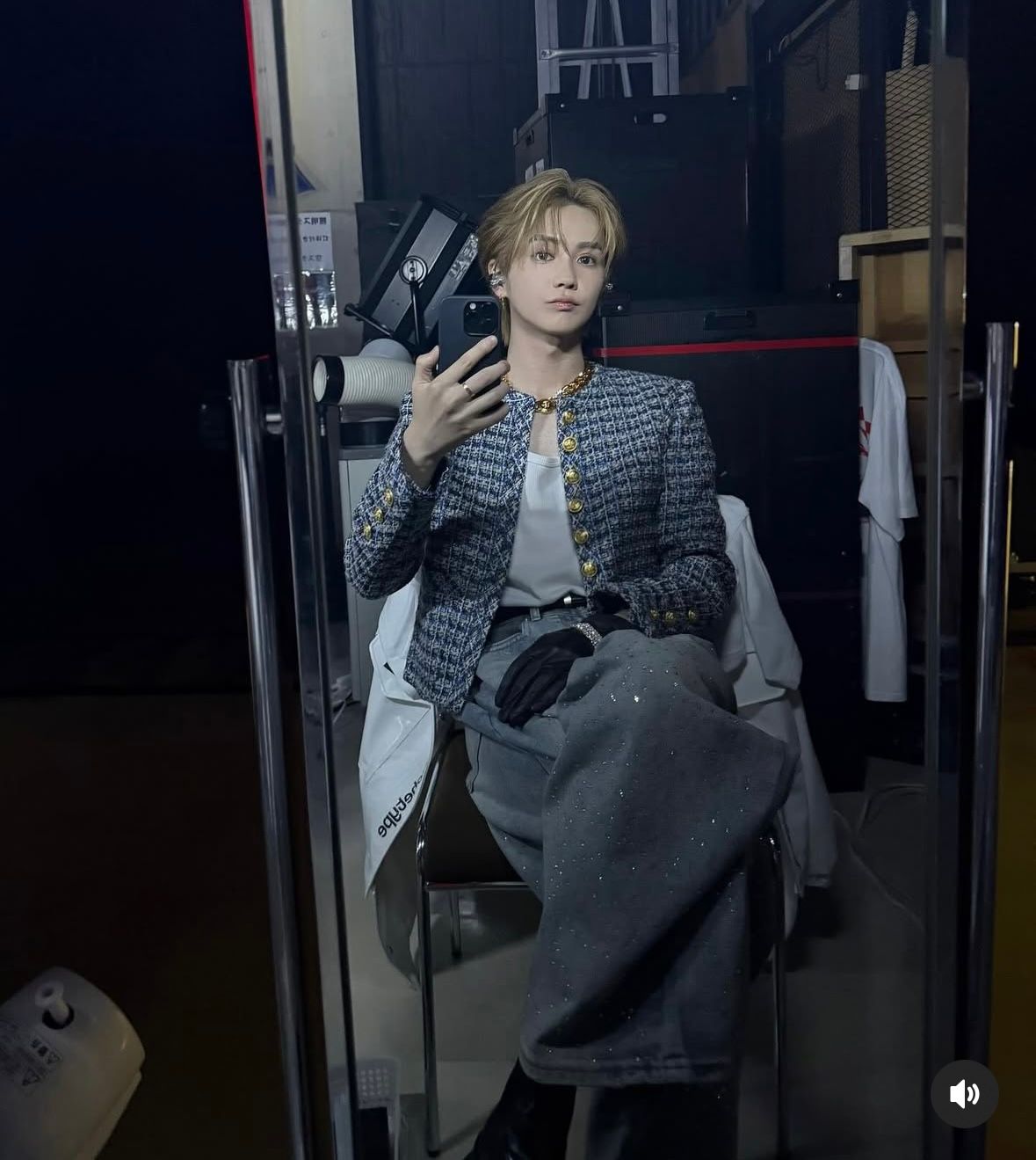 亀梨着用　el conductorH ミックスツイードジャケット el conductorH - ミックスツイード ボンデージ ジャケット MIXED