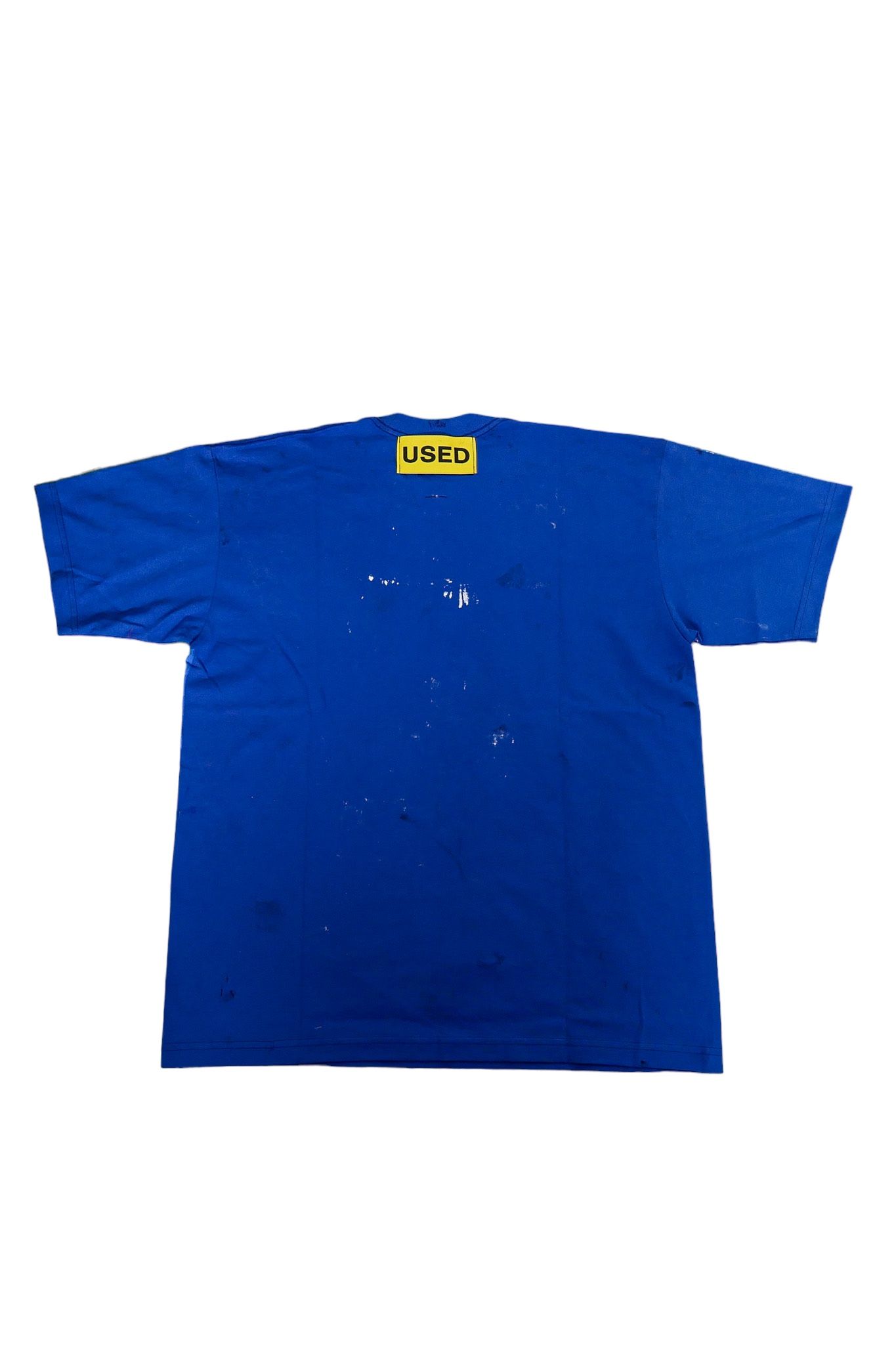 "TEST T" グラフィックプリント 半袖Tシャツ ブルー