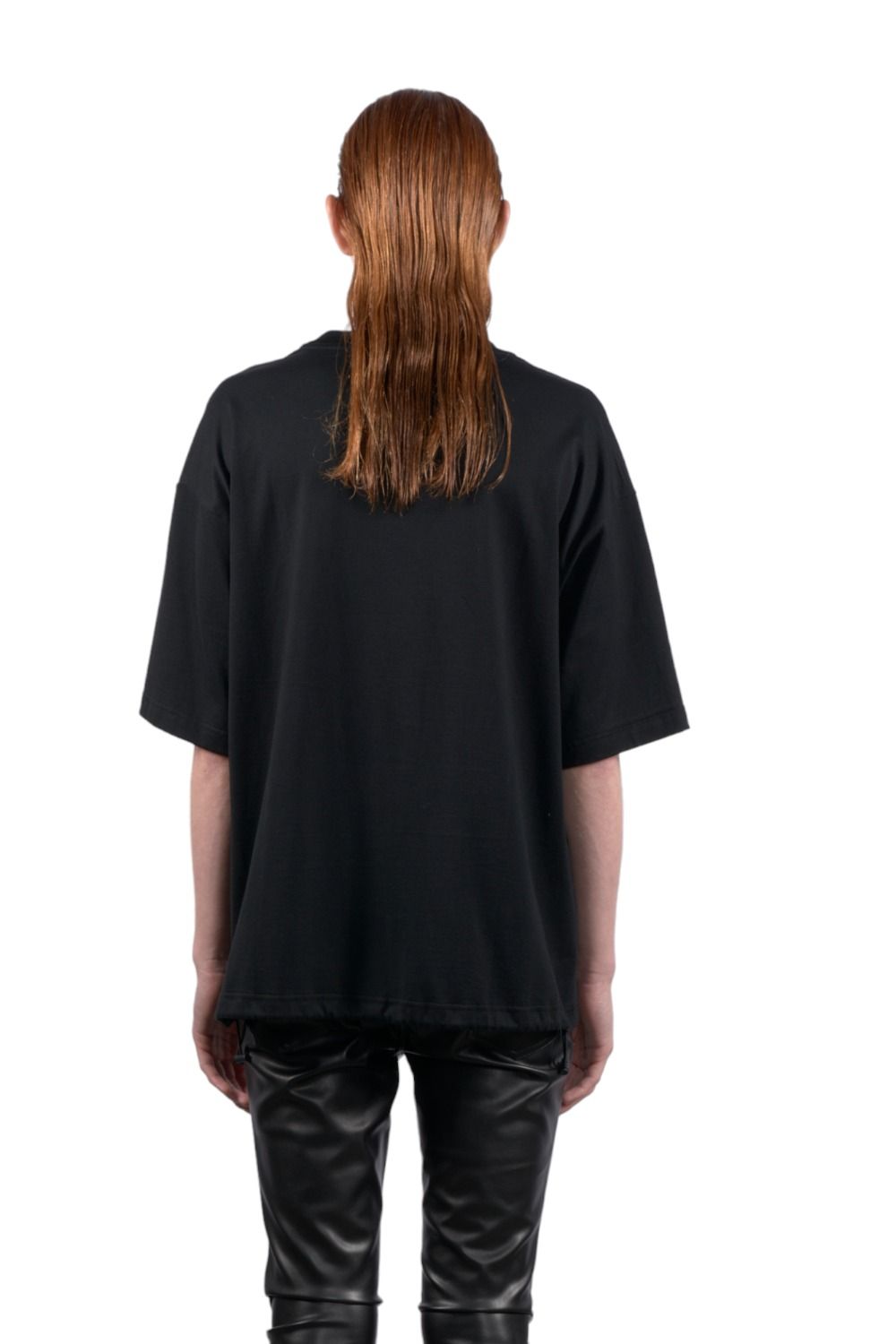 ドローコードクルーネックTシャツ BLACK