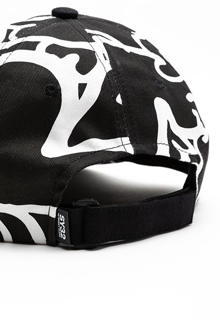 ハートドリップ グラフィック 5パネルキャップ ブラック