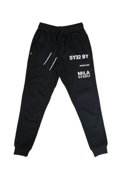 Straddle Print Long スウェットパンツ ホワイト