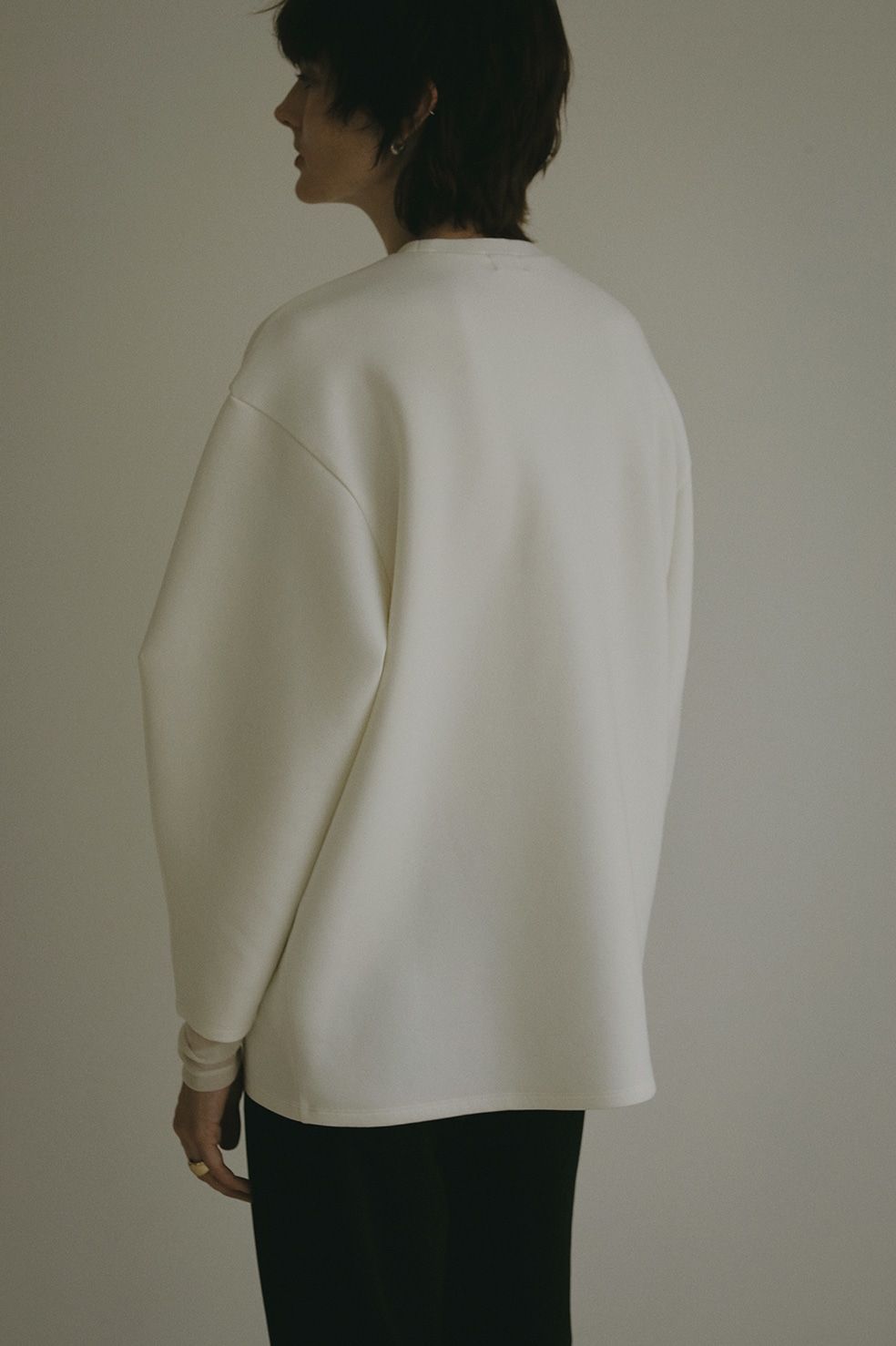 ウエスト タック カット トップス WAIST TUCK CUT TOPS ホワイト