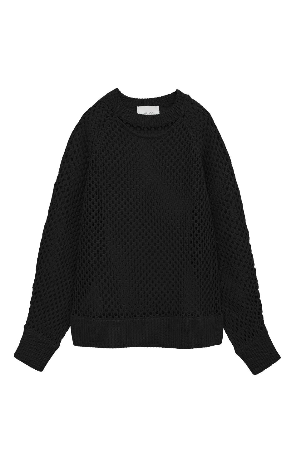 Mesh Knit Tops メッシュニット ブラック