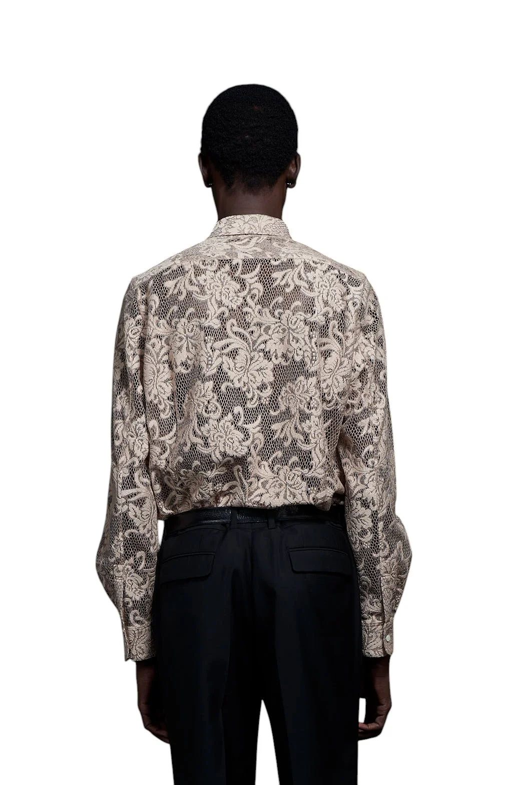 Raschel Lace Regular Shirt ラッセルレースレギュラーシャツ