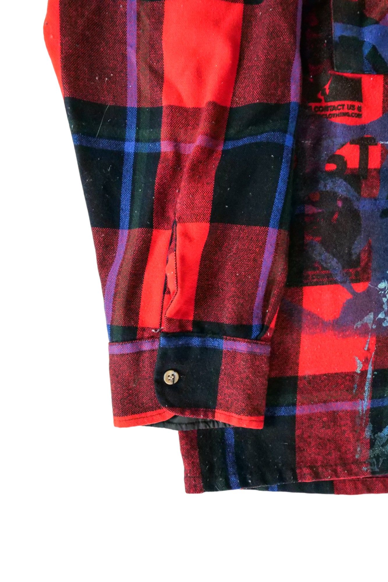 Used Button Down Shirt RED sizeM