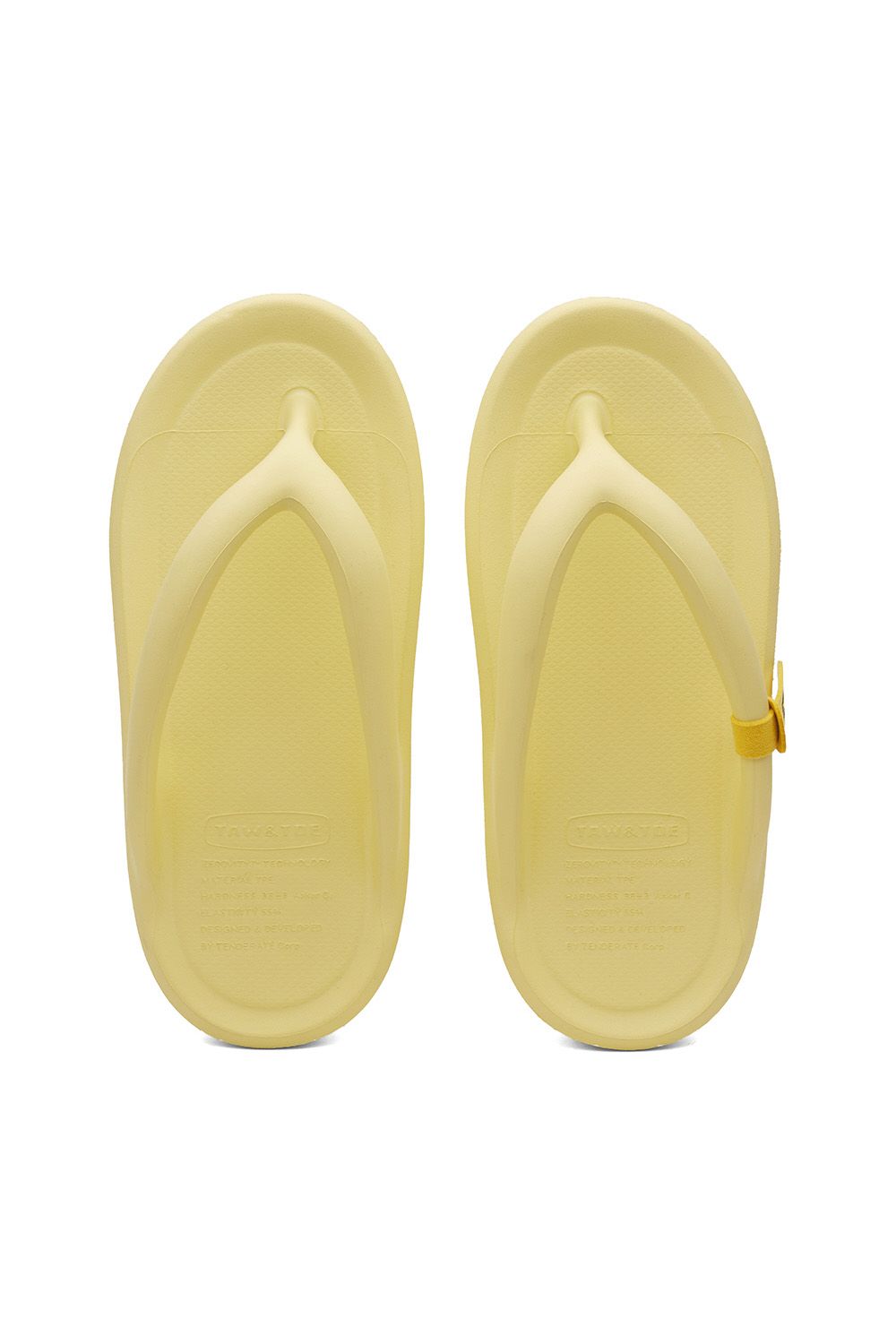 TAW&TOE - ZEROVITY Flip Flop OG リカバリーサンダル Lemon TAW&TOE - ZEROVITY Flip Flop OG リカバリーサンダル Lemon