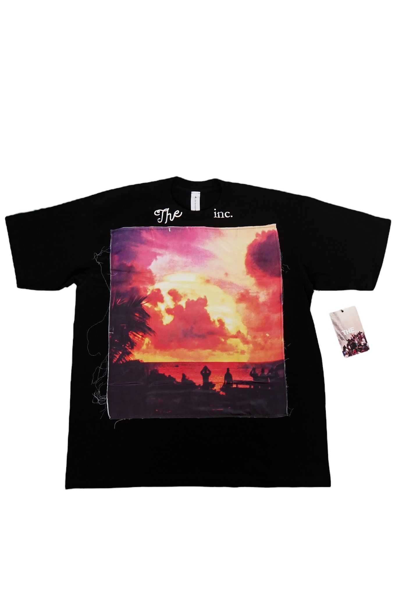 THE ENTROPICAL プリント半袖Tシャツ ブラック