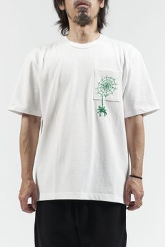 スパイダー ハンド刺繍 半袖 Tシャツ ホワイト