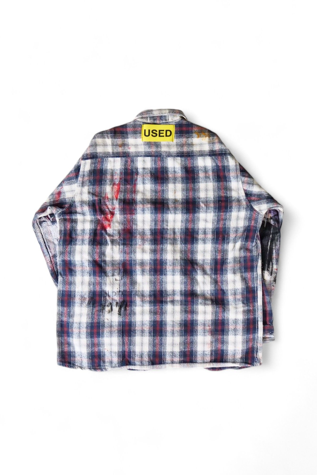 Used Button Down Shirt GRAY sizeL