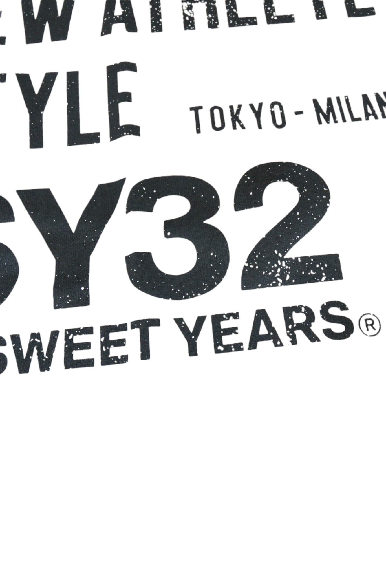 Listing Logo Long Sleeve Tee-shirt ブラック x ホワイト