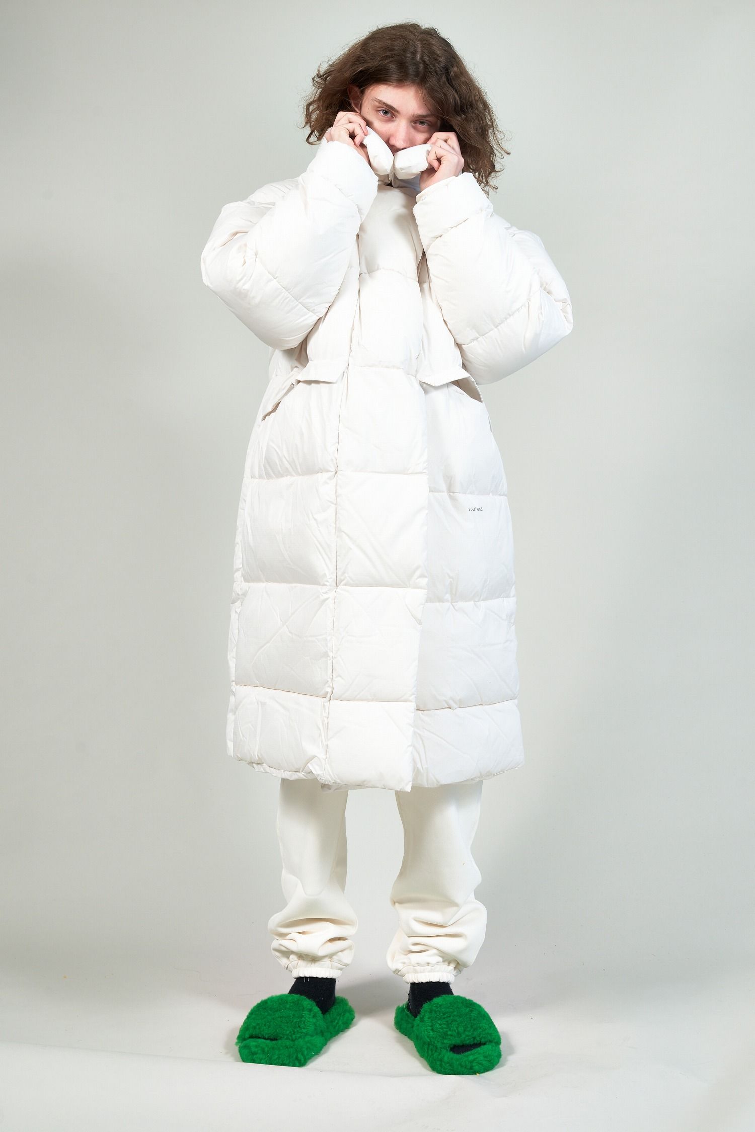 Olga coat 中綿コート ホワイト