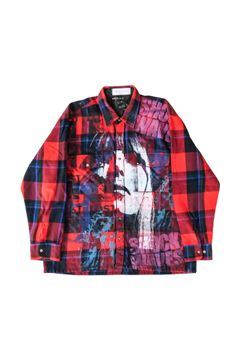 Used Button Down Shirt RED sizeM