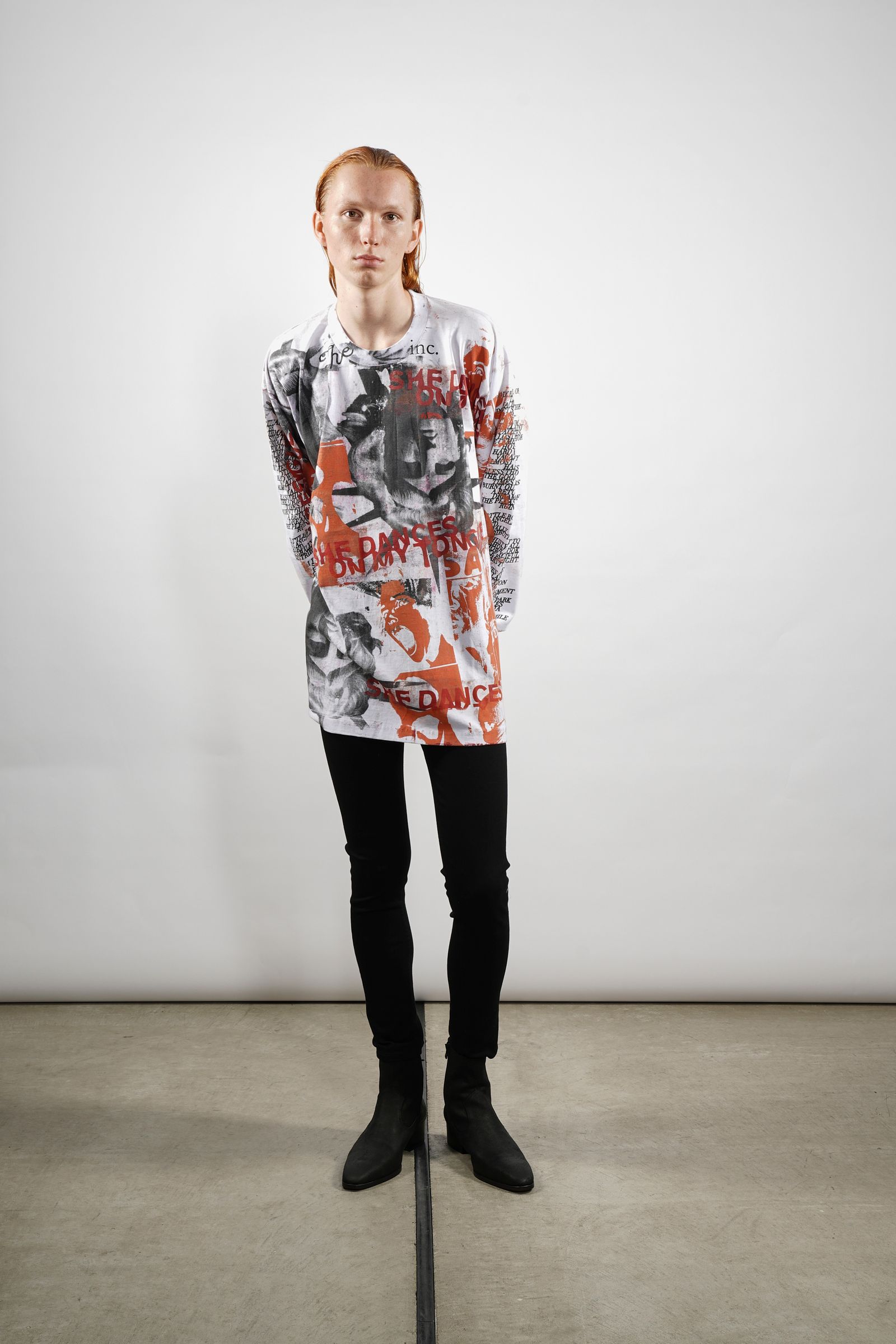USED TEST Series 長袖 Tシャツ ホワイト