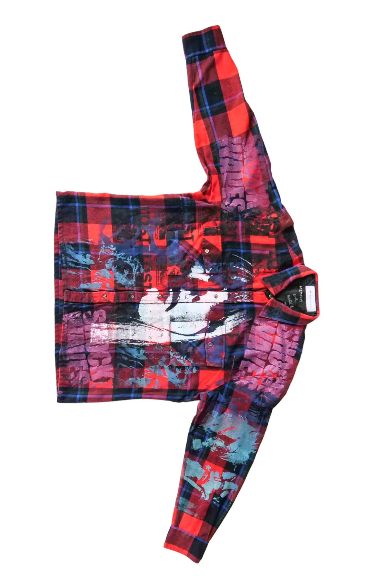Used Button Down Shirt RED sizeM