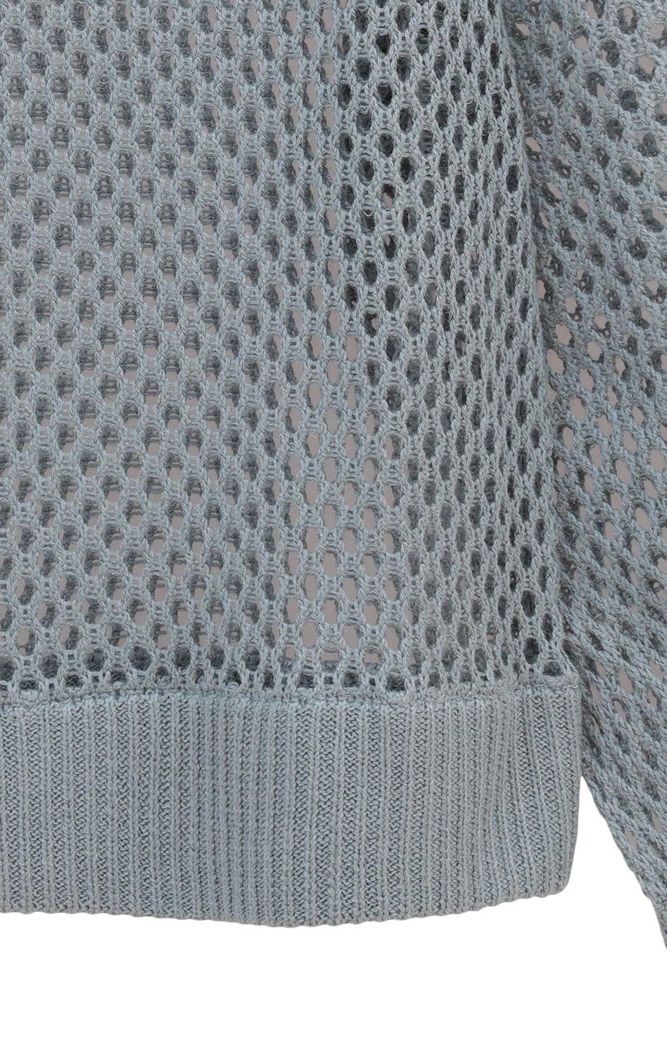 Mesh Knit Tops メッシュニット ライトブルー