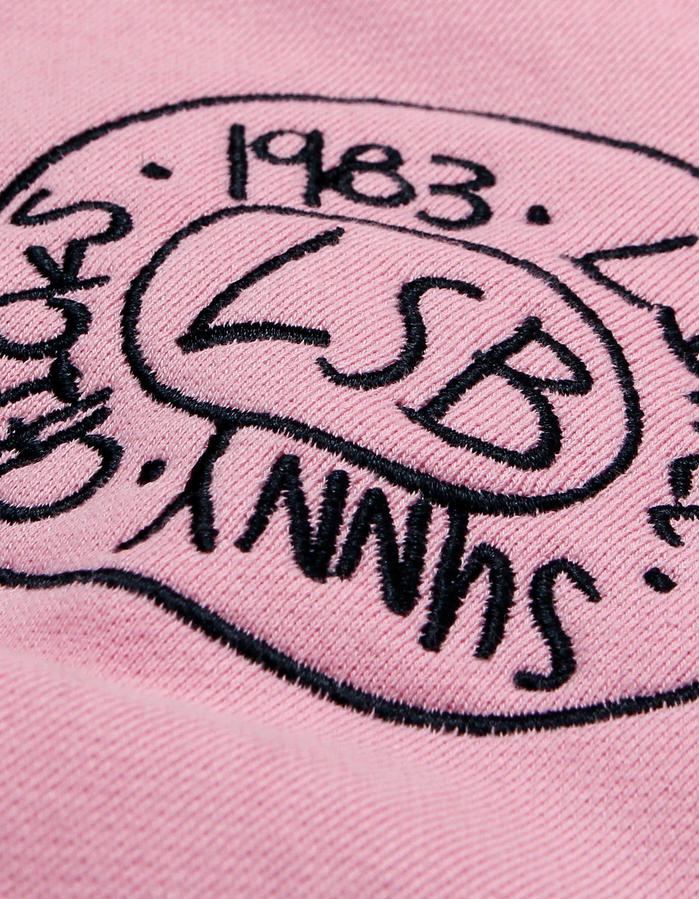 little sunny bite × Stranger Things コラボ スウェット刺繍トレーナー ピンク
