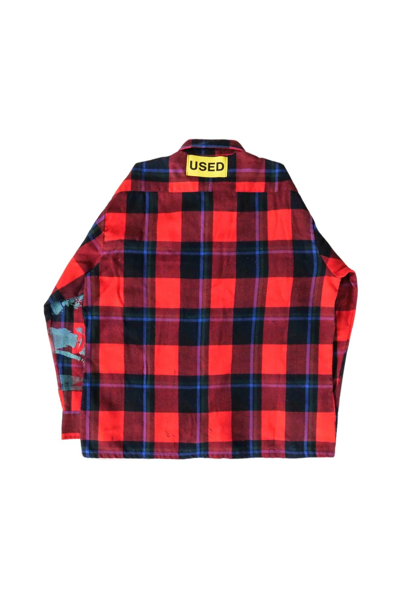 Used Button Down Shirt RED sizeM