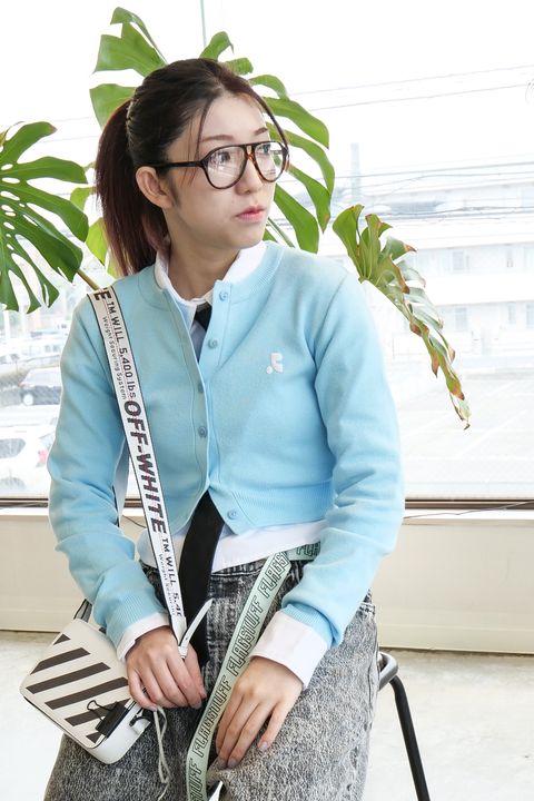 【REST&RECREATION】CROPPED CARDIGAN BEIGE & SKYBLUE