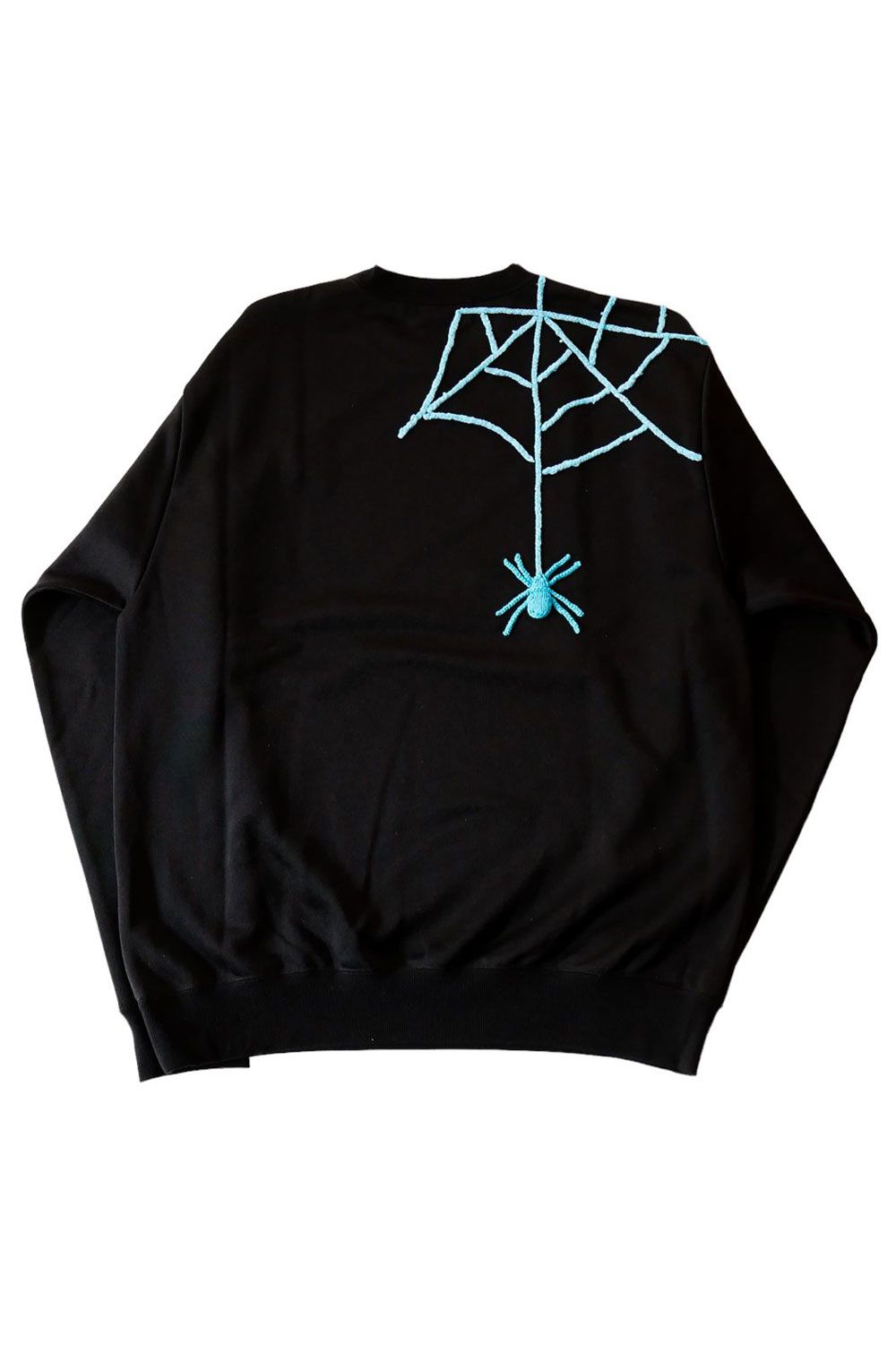 スパイダー ハンド刺繍 長袖 スエット ブラック