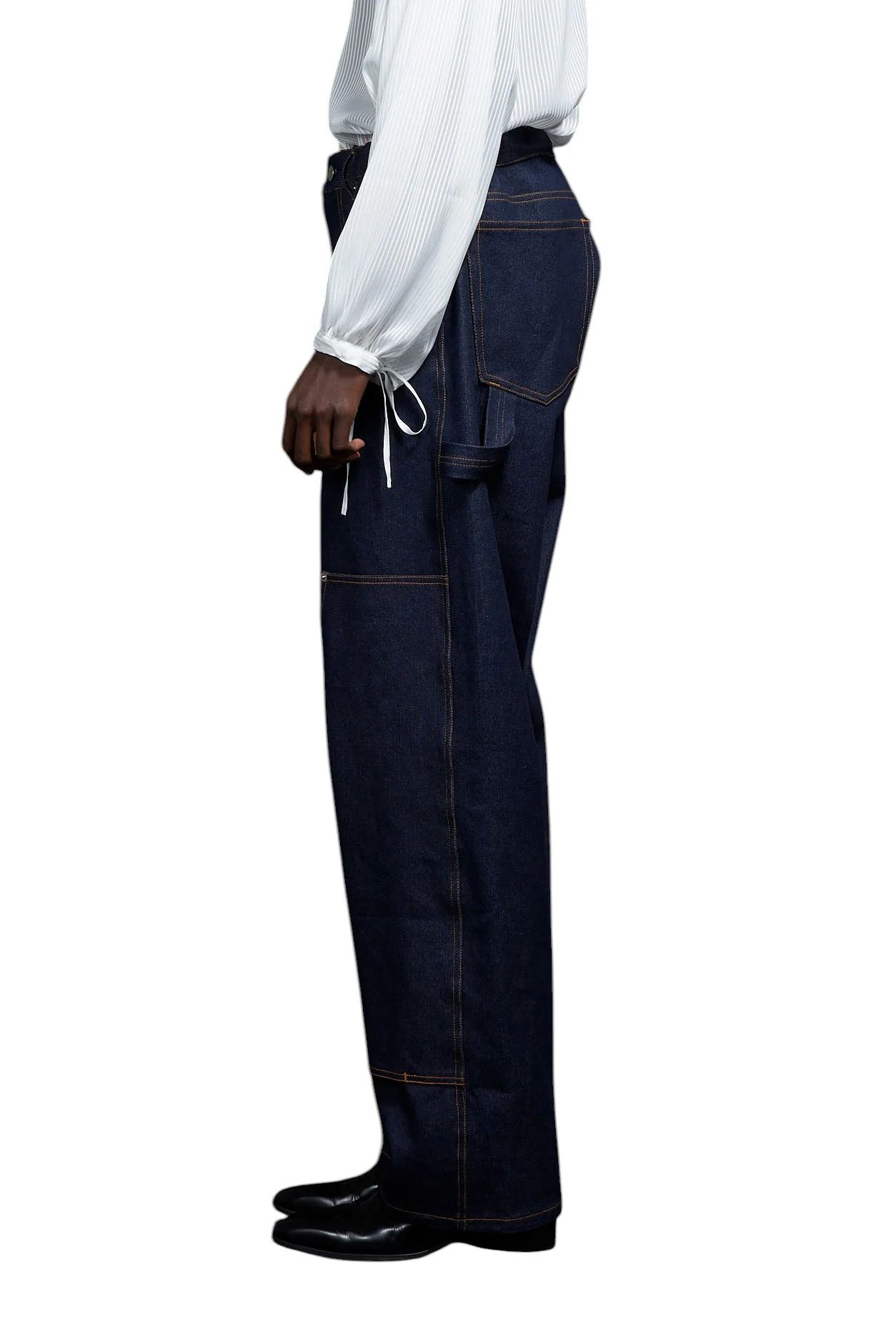 Double Knee rigid Denim Pants INDIGO ダブルニーデニムペインターパンツ
