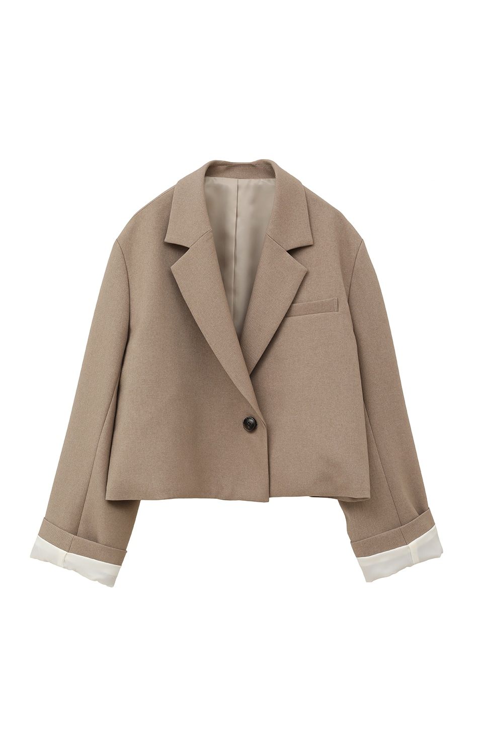 ショート ワイド ジャケット SHORT WIDE JACKET ベージュ
