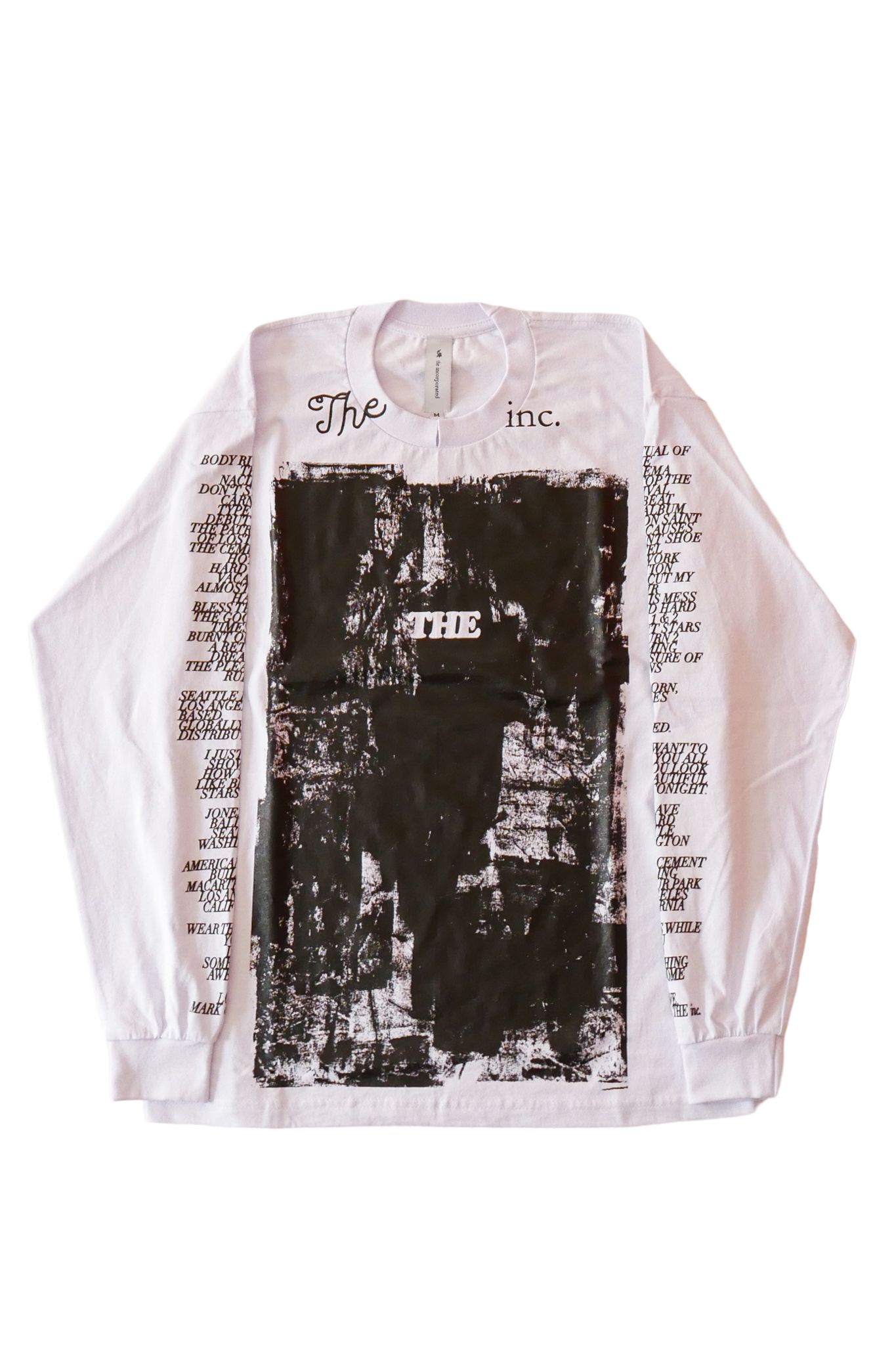 THE PAINTED プリント 長袖 Tシャツ ホワイト