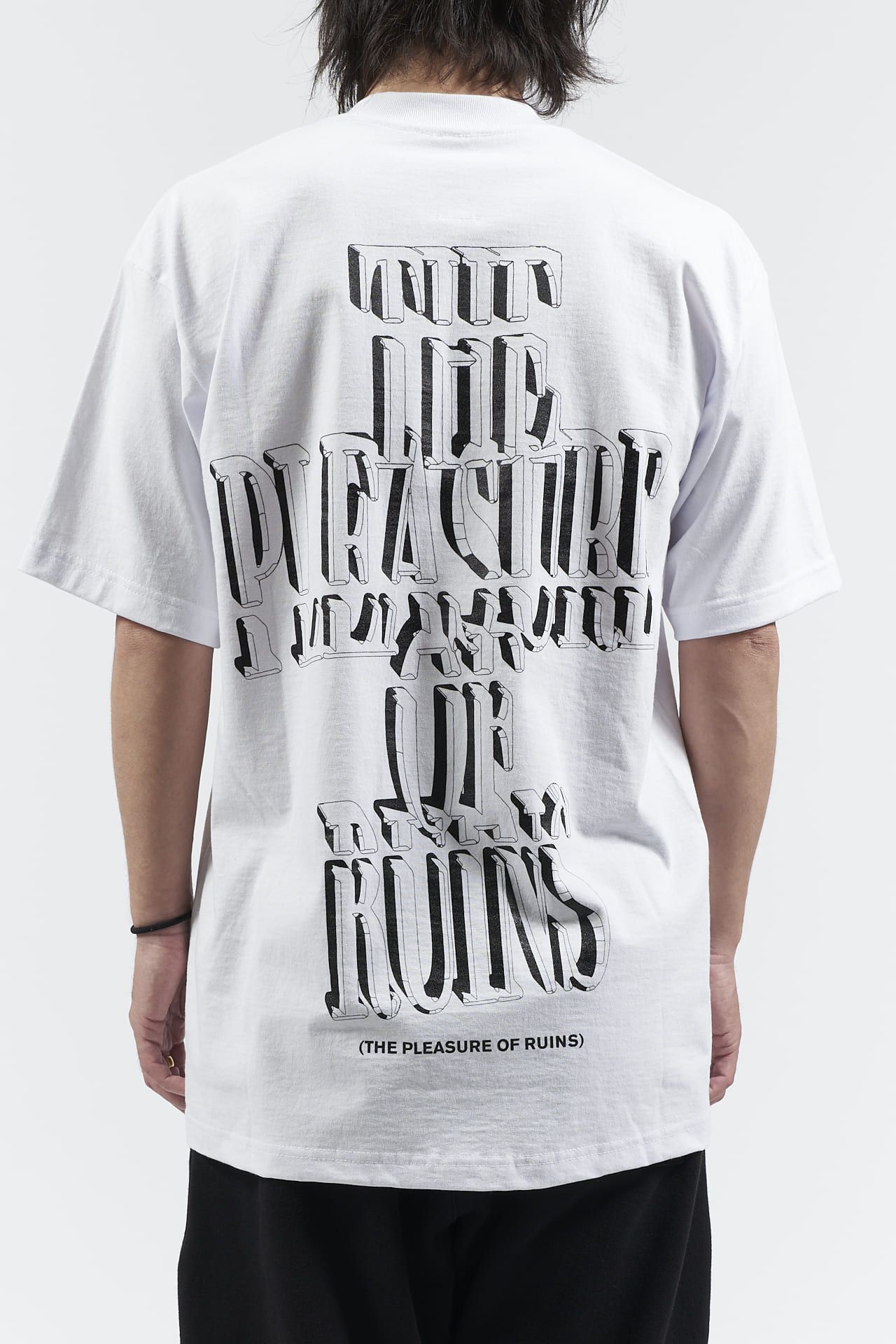 THE STAMPED プリント 半袖Tシャツ ホワイト