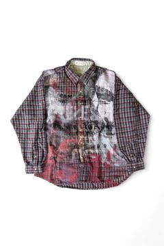 Used Button Down Shirt GRAY sizeXL