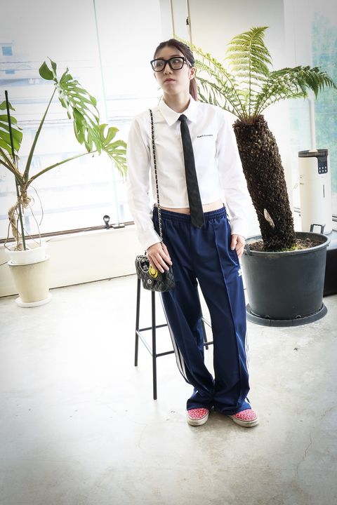 【REST&RECREATION】Cropped Shirt & Crepped Cardigan BLACK