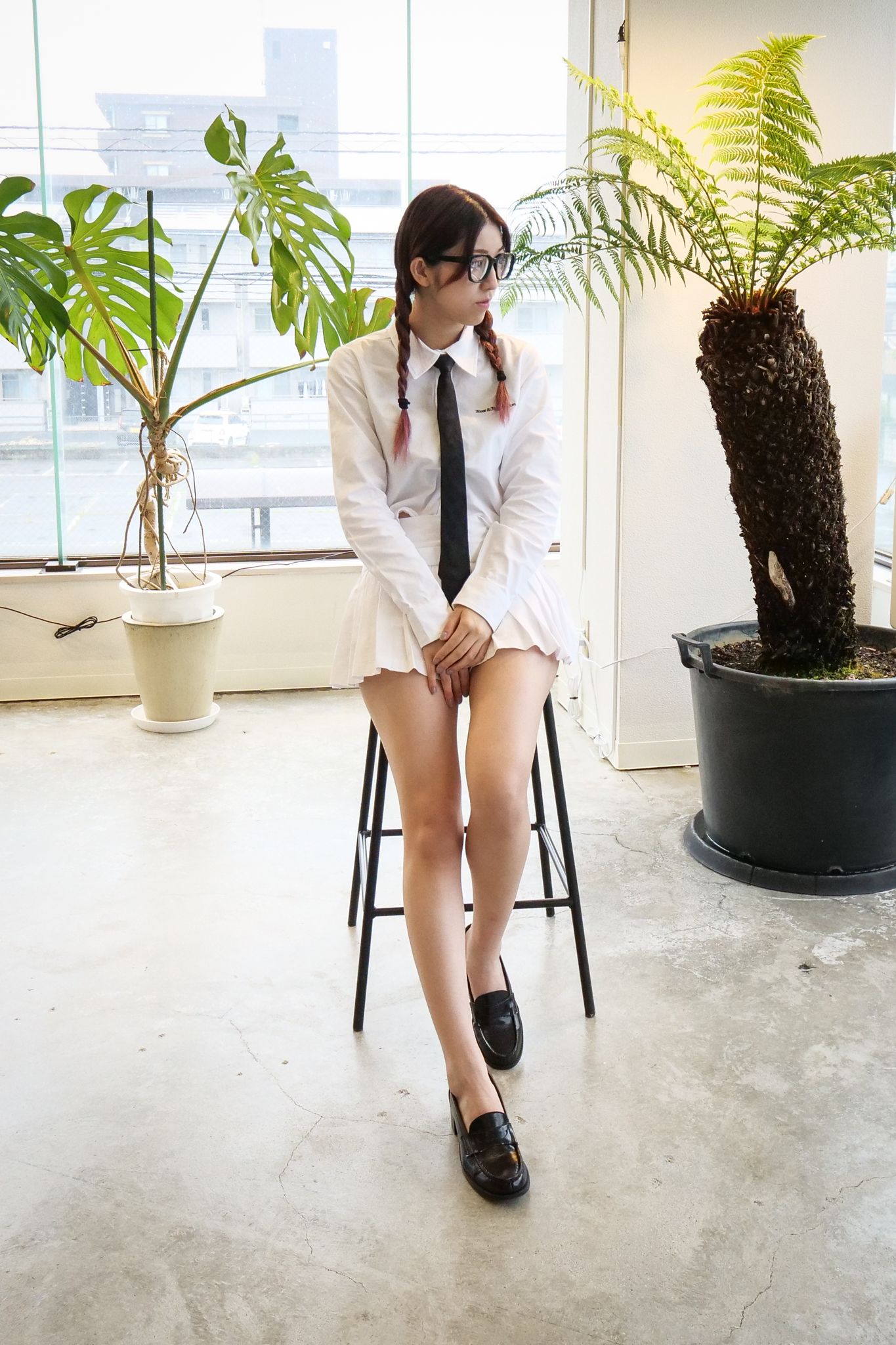 【REST&RECREATION】 CROPPED SHIRT-WHITE