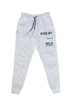 Straddle Print Long スウェットパンツ ホワイト