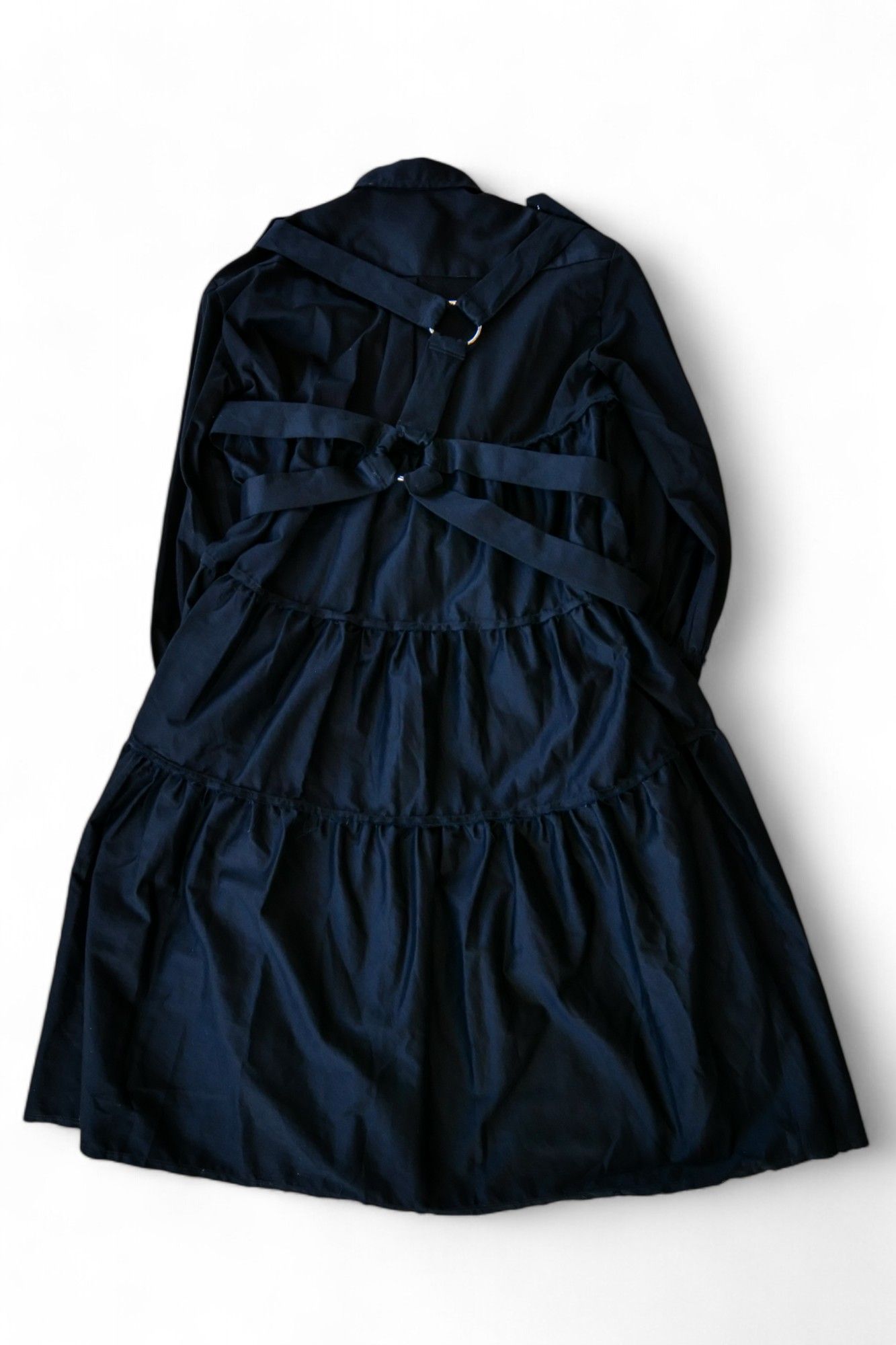 パラシュート シャツ ワンピース PARACHUTE SHIRT DRESS BLACK
