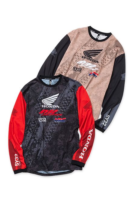 HONDA OFF-ROAD L/S Tee Beige