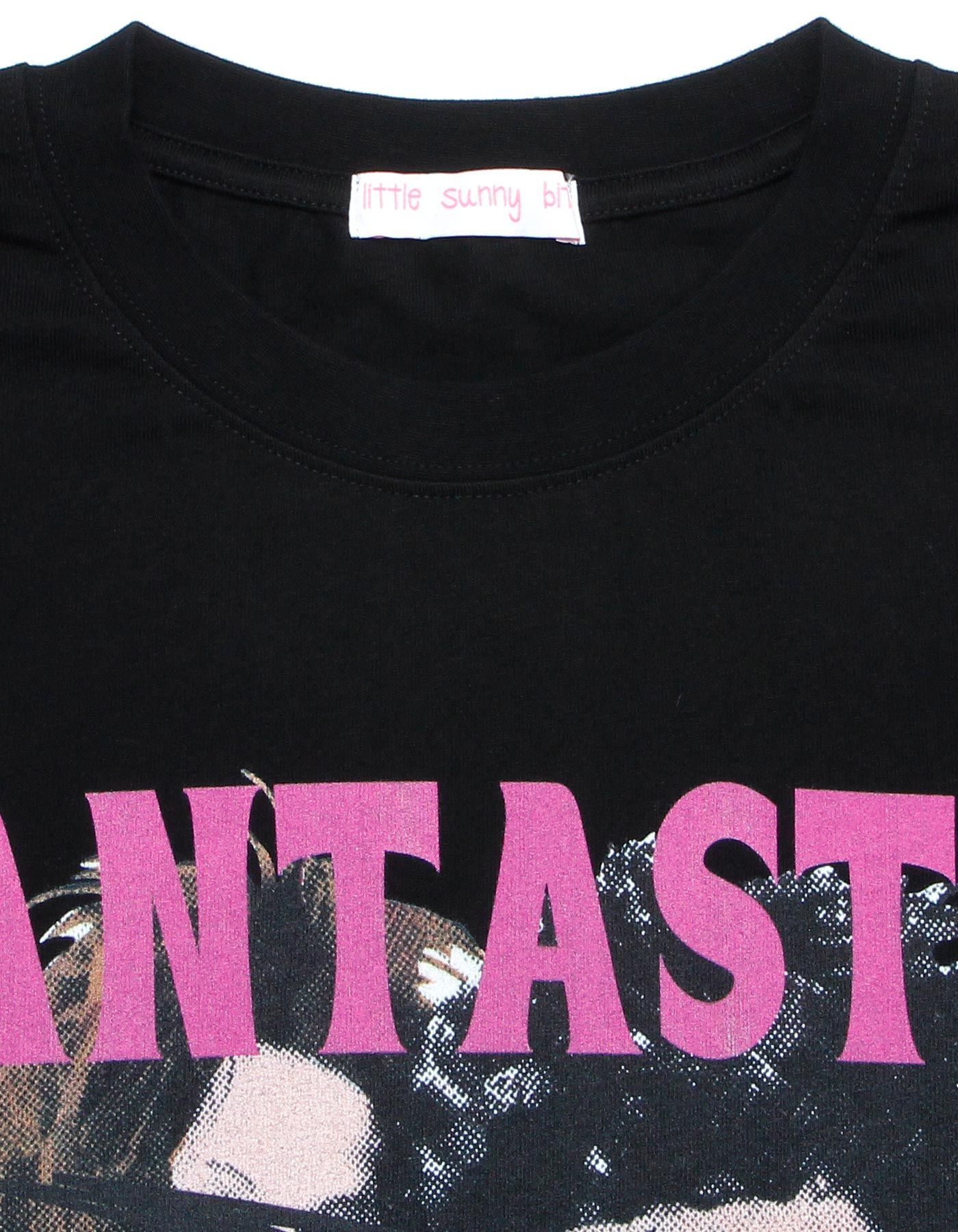 ガールズバンド BIG T / ビッグサイズ半袖Tシャツ ブラック