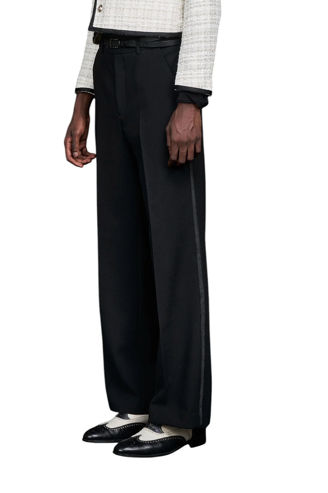 GALAABEND - 80' semi wide leg Sideline Slacks BLACK | 3RD[i