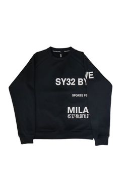 Straddle Print プルオーバー クルーネック スウェット ホワイト