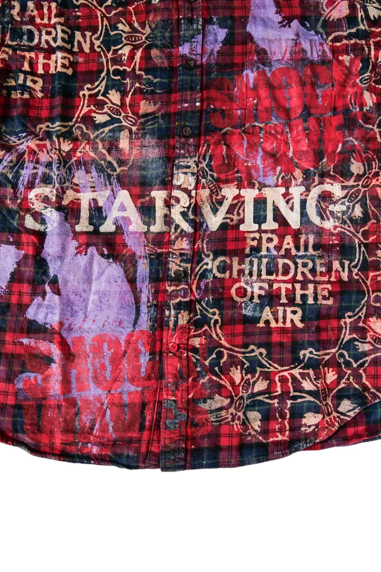 Used Button Down Shirt RED sizeL