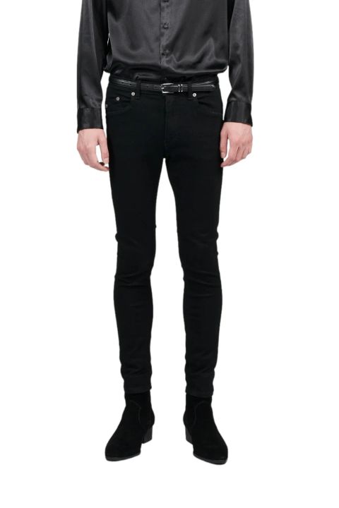 EX Fit Leggings Denim Pants BLACK EXフィット レギンス デニム パンツ