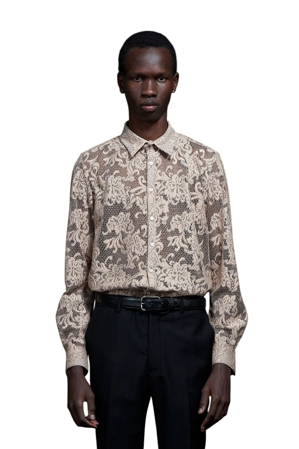 Raschel Lace Regular Shirt ラッセルレースレギュラーシャツ